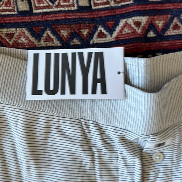 Lunya Cooldown Pima Pant, Tranquil White/Immersed Black xs - Picture 2 of 3